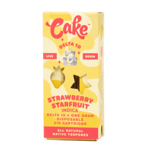 STRAWBERRY STAR FRUIT - CAKE DELTA-10 510 LIVE RESIN CARTRIDGE 1G