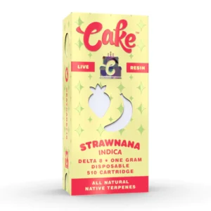 STRAWNANA - CAKE DELTA-8 510 LIVE RESIN CARTRIDGE 1G